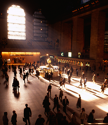 Commuting to work through Grand Central Station in New York City